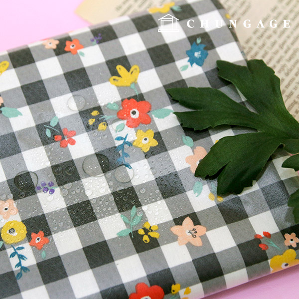 Waterproof Cloth Check Fabric Floral Pattern Flower Fabric Laminate TPU Waterproof Fabric Checkmate