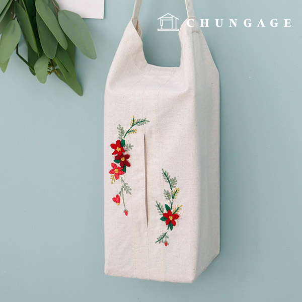 French Embroidery Package DIY Kit Tissue Cover Evening Garden CH560203