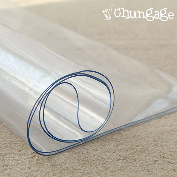 PVCWaterproof Fabric transparent vinyl cloth 1mm half yard