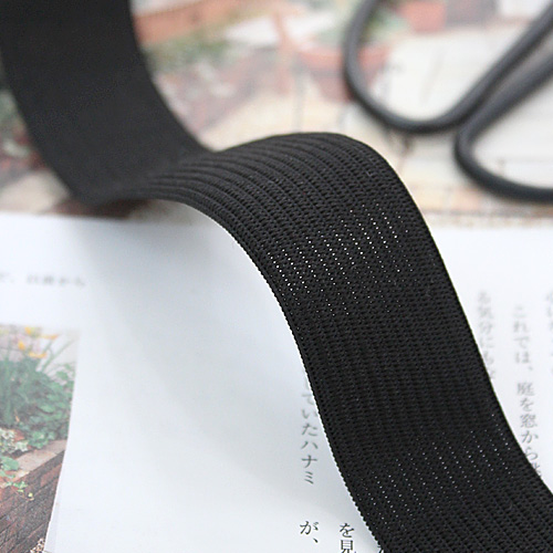 Trouser Elastic Waist Elastic Band Trouser Strap Flat Elastic 2 Yard Roll 25mm High Elasticity Black