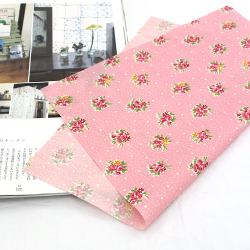 Cotton blend mini flower 5 kinds Pink 2827