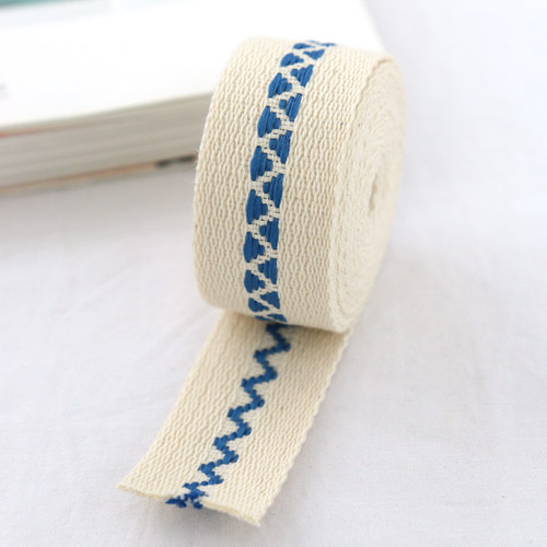 Blue waving strap Double-sided webbing strap 2 yard Bag Eco bag strap