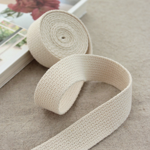 Cotton string waving string Eco Bag webbing string 25mm natural