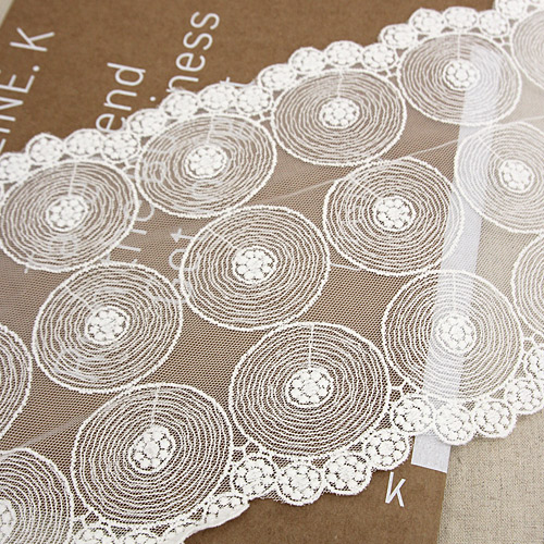 Lace Fabric Embroidery Mesh Lace Cloth R041 Sunshine Back Eye