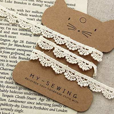 Lace Fabric Embroidery Chemical Lace Cloth 027 Geranium Natural Mask Strap Making