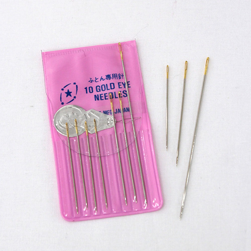 Hand Needle Set Gold Eye Needles 10pcs