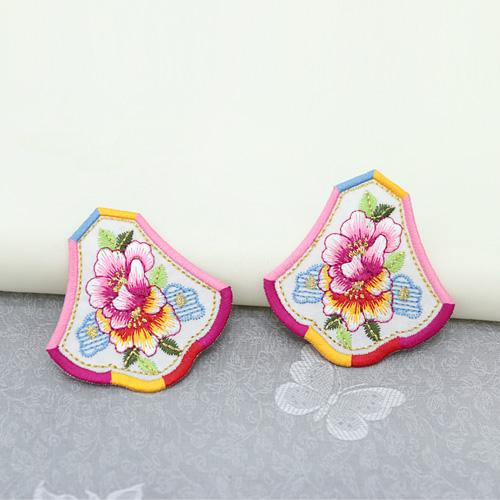 Hanbok decoration embroidery plain piece patch 2 pieces 32577