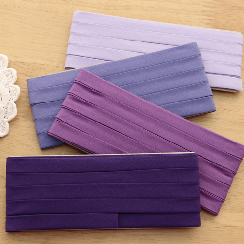 Bias tape 4 yards, 4 types of violet series