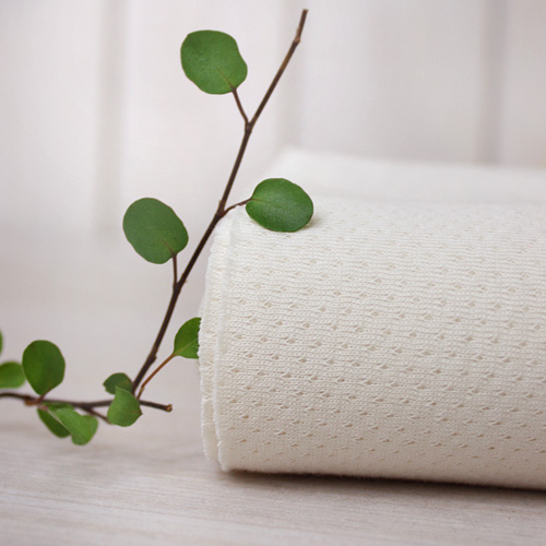 Wide Width Jacquard Organic Cotton Pure Natural Dot Double-Sided Jacquard Plain