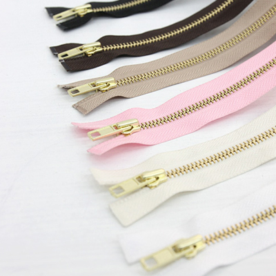 6 types of metal jumper zipper 60cm gold zipper