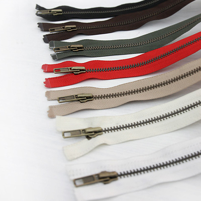 Metal Jumper Zipper 60cm Antique Zipper 7 Types