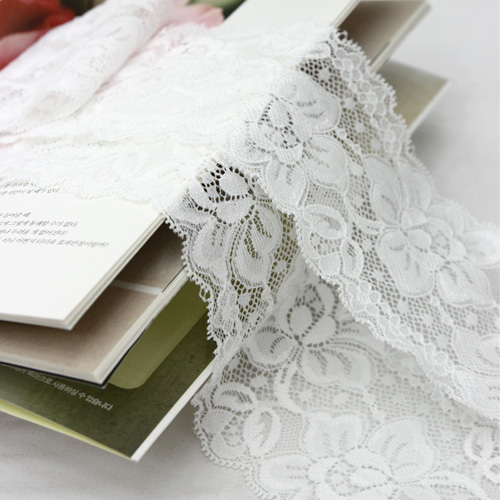 Lace Fabric Mesh Span Lace Cloth 12 Colors White