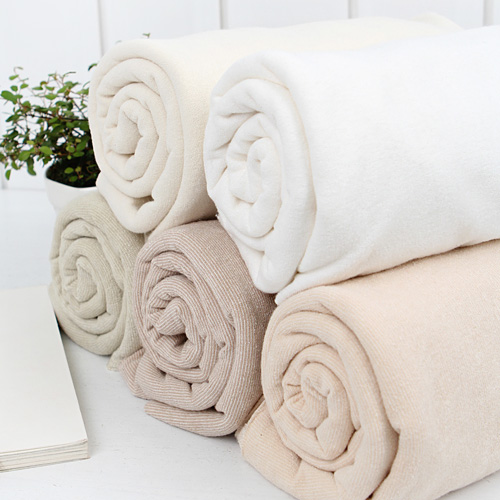 Significantly organic terry towel natural plain 5 color