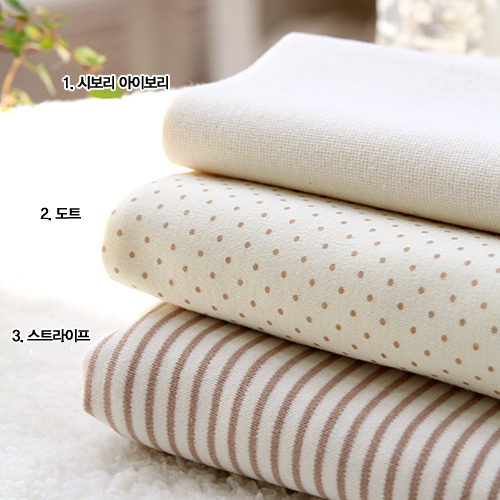 3 types of wide organic double-sided Daimaru Dot Stripe Brown series