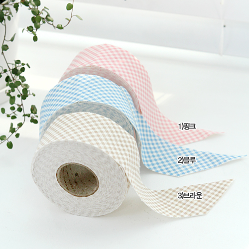 Daimaru Bias Tape Organic Check 3 types