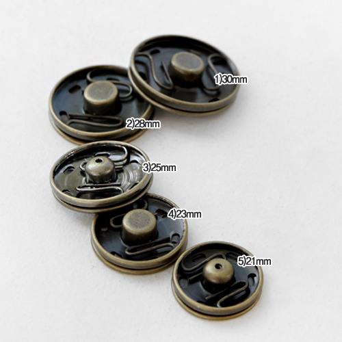 Snap Button Bronze 2Piece 21mm