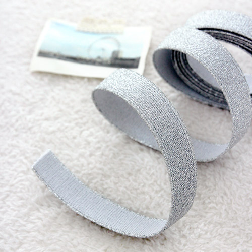 Pants Waistband Double-woven Silver Thread Elastic Band 25mm 2 yard