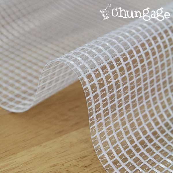 PVCWaterproof Fabric Transparent Check Vinyl Fabric Waterproof Cloth Half Horse