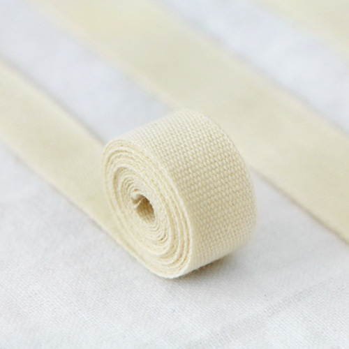 Cotton webbing string waving string label tape natural 3yard 1cm