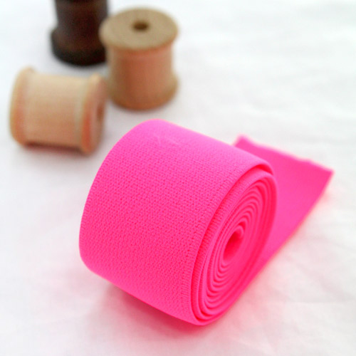 Pants Elastic Waist Band Elastic 25mm 2 yard Fluorescent pink