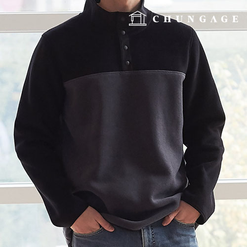 Clothing making men's T-shirt fleece half-open style clothing pattern P1461