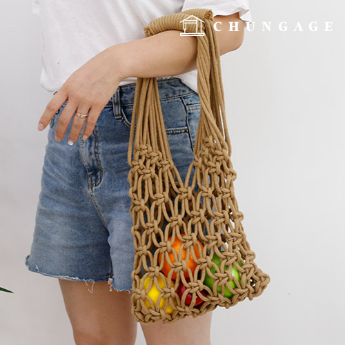 Macrame Net Bag Making DIY Kit Beginner's Package Set