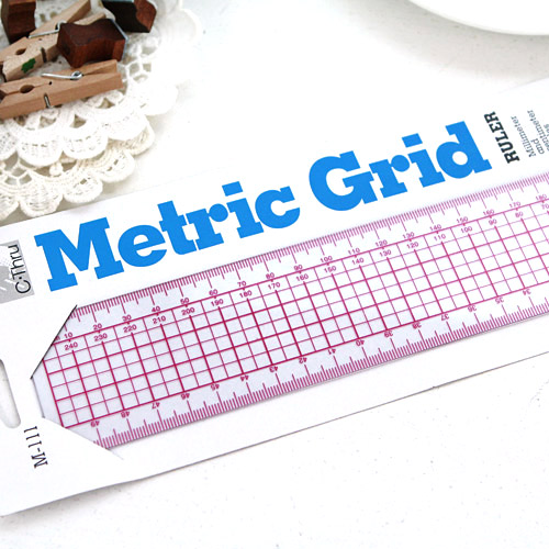 Grading Ruler Inch Centimeter Double Sided 45cm