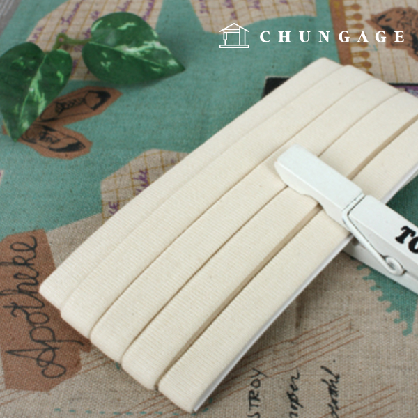 Knit bias tape organic Ivory CP30-1
