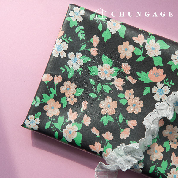 Waterproof Fabric Vintage Floral Flower Fabric Laminate TPU Waterproof Fabric Retro Flower