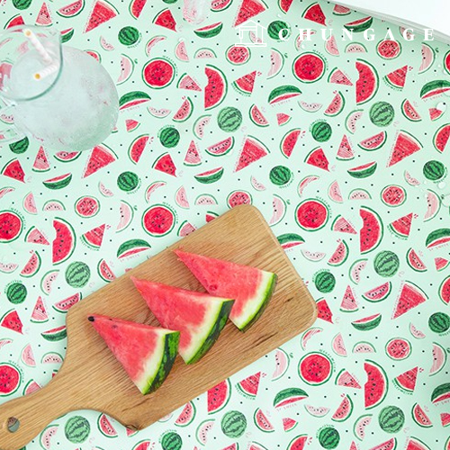 Waterproof cloth Watermelon Poly waterproof fabric Fruit 217
