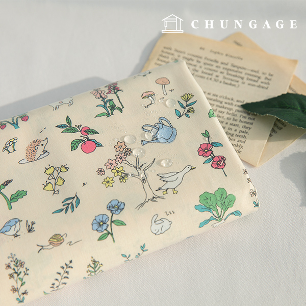 Waterproof Cloth Floral Animal Fabric Laminate TPU Waterproof Fabric Tiny Village