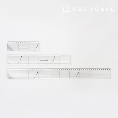 Patchwork ruler straight ruler 3 types 15cm