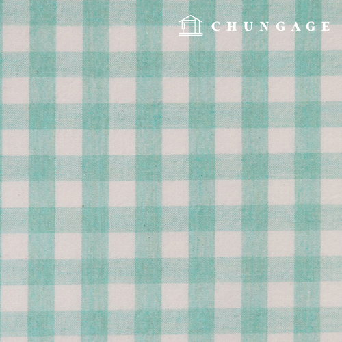 Waterproof Fabric Laminate Non-toxic TPU Waterproof Fabric Wide Width Melange Check fabric Jade 418-4 half yard