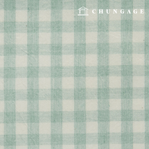 Waterproof Cloth Laminate Non-toxic TPU Waterproof Fabric Wide Width Melange Check Mint 419 Hanma