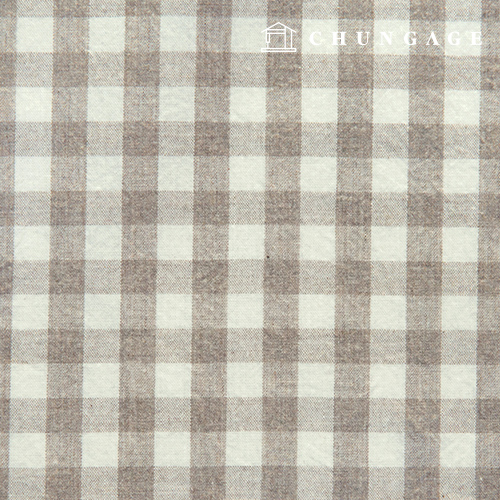 Waterproof Cloth Laminate Non-toxic TPU Waterproof Fabric Wide Width Melange Check Beige 410 Hanma
