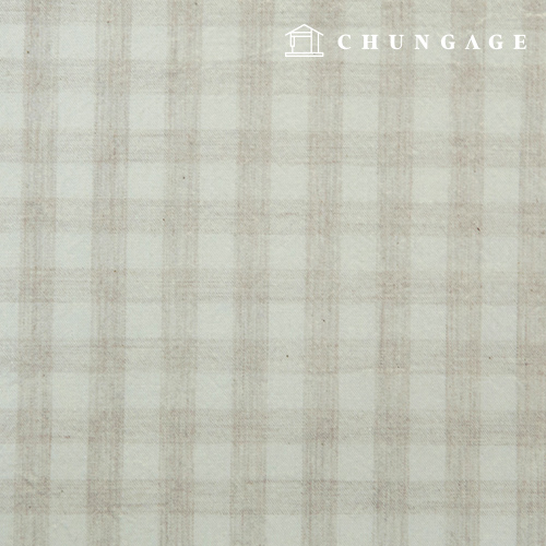 Waterproof Cloth Laminate Non-toxic TPU Waterproof Fabric Wide Width Melange Check Natural 412-1 Hanma