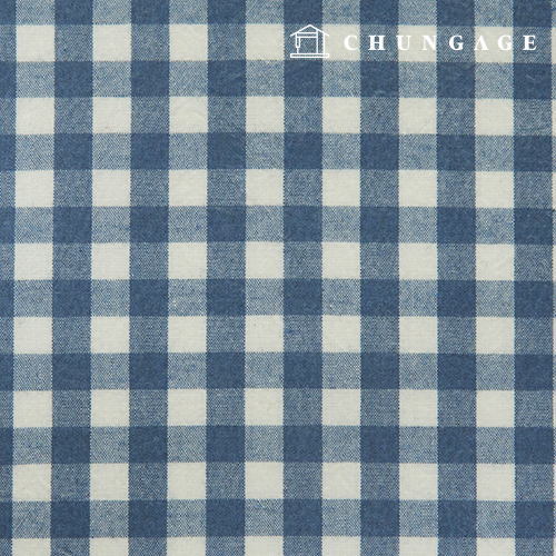 Waterproof Cloth Laminate Non-toxic TPU Waterproof Fabric Wide Width Melange Check Blue 413 Hanma