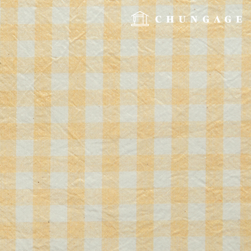 Waterproof Cloth Laminate Non-toxic TPU Waterproof Fabric Wide Width Melange Check Light Yellow 434 Hanma