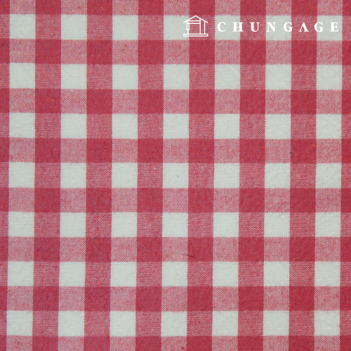 Waterproof Fabric Laminate Non-Toxic TPU Waterproof Fabric Wide Width Melange Check fabric Red 436-1 Half yard