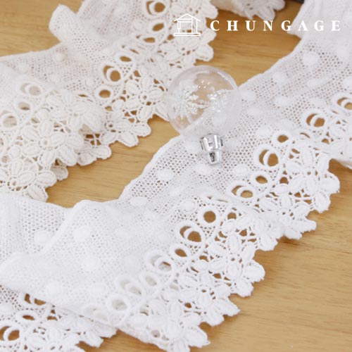 Lace Fabric Embroidery Chemical Lace Cloth 007 Snowflake 2 Types