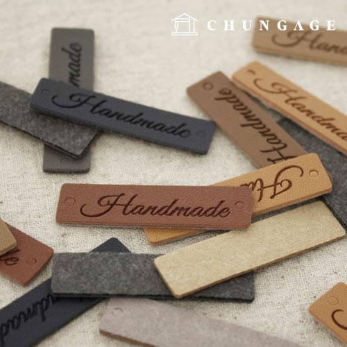 Handmade label Basic leather label 6 types of 3 pieces | 11