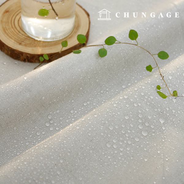 Waterproof Cloth Linen Laminate TPU Waterproof Fabric Plain Natural Banma