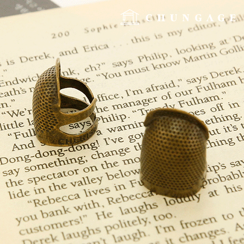 Finger Thimble Iron Thimble Helmet Metal French Embroidery Sewing Thimble