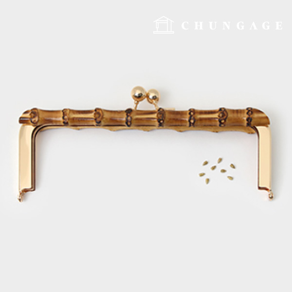 Pouch frame bamboo metal bamboo frame pattern presentation