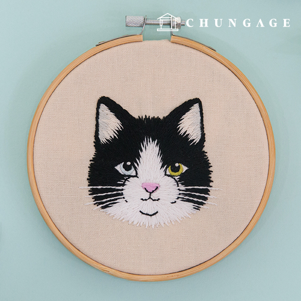 French Embroidery Package DIY Kit Cat Cat Léon CH511385