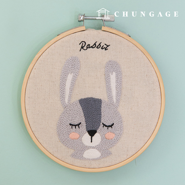 French Embroidery Package DIY Kit Forest Friends Rabbit CH511380