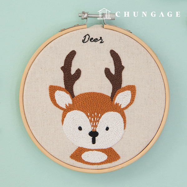 French Embroidery Package DIY Kit Friends in the Woods Dear CH511382