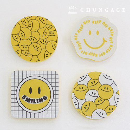 Smile Sushi Sponge Dishwasher Kitchen Bathrooms Toilet Cleaning Multipurpose Sponge Yellow Full Smile