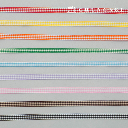 Check Ribbon Package Ribbon Tape Hairpin Making 10mm 9 Types