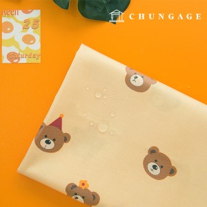 Waterproof Fabric Non-toxic TPU Laminate Fabric Choco Bear